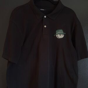 Polo by Ralph Lauren Black Shirt with Green Embroidered Logo